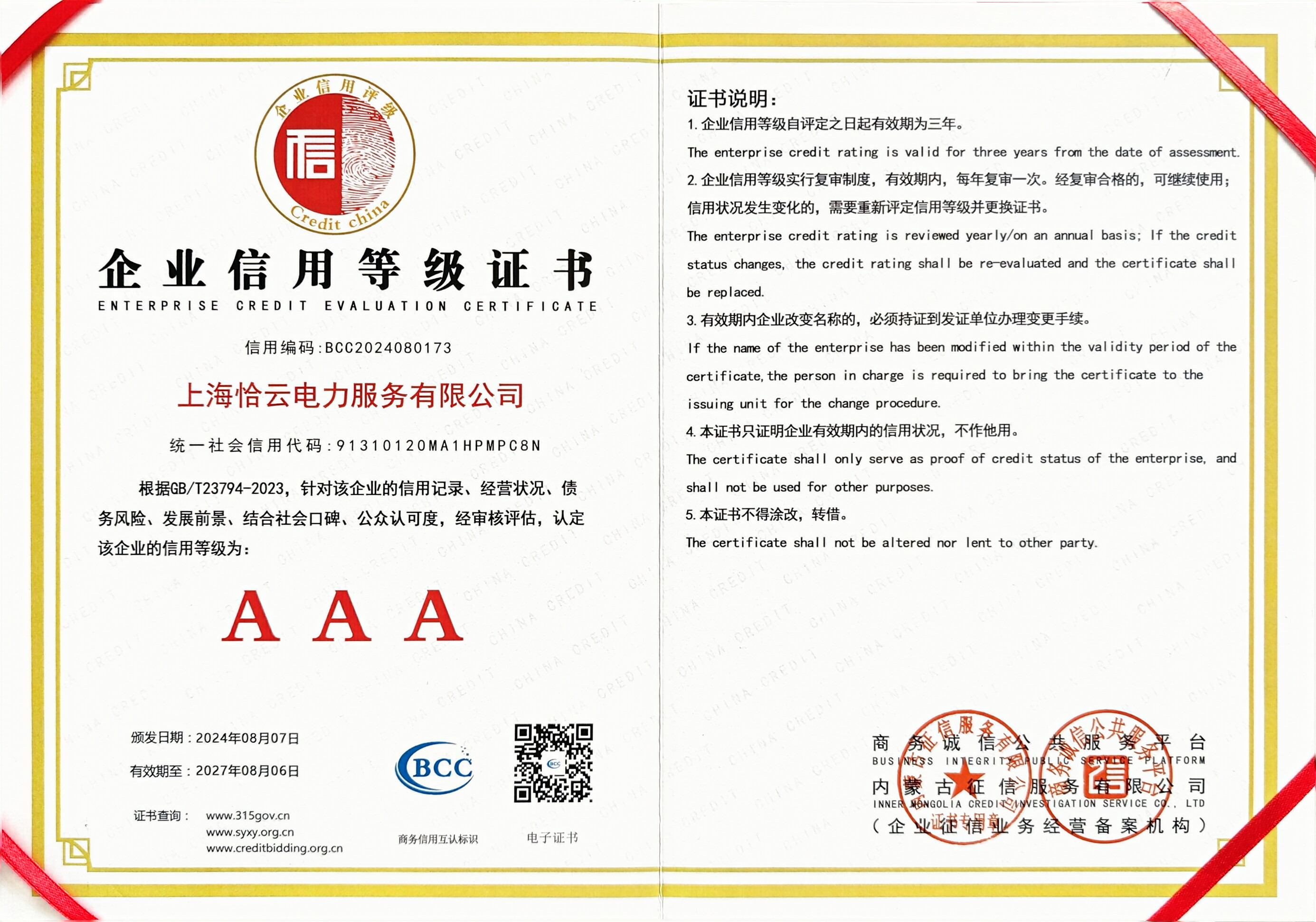 AAA Credit Rating